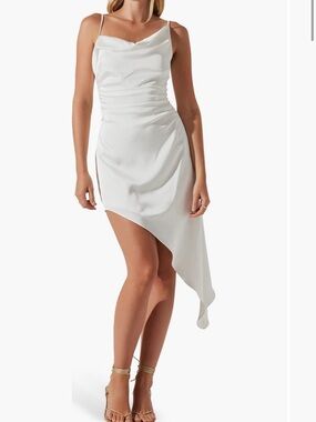 ASTR the label Vista Asymmetric Hem Slip Dress